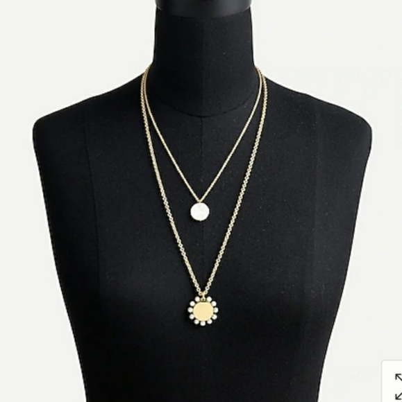 J. Crew Jewelry - COPY - J Crew Layered Pearl Coin Necklace NWT